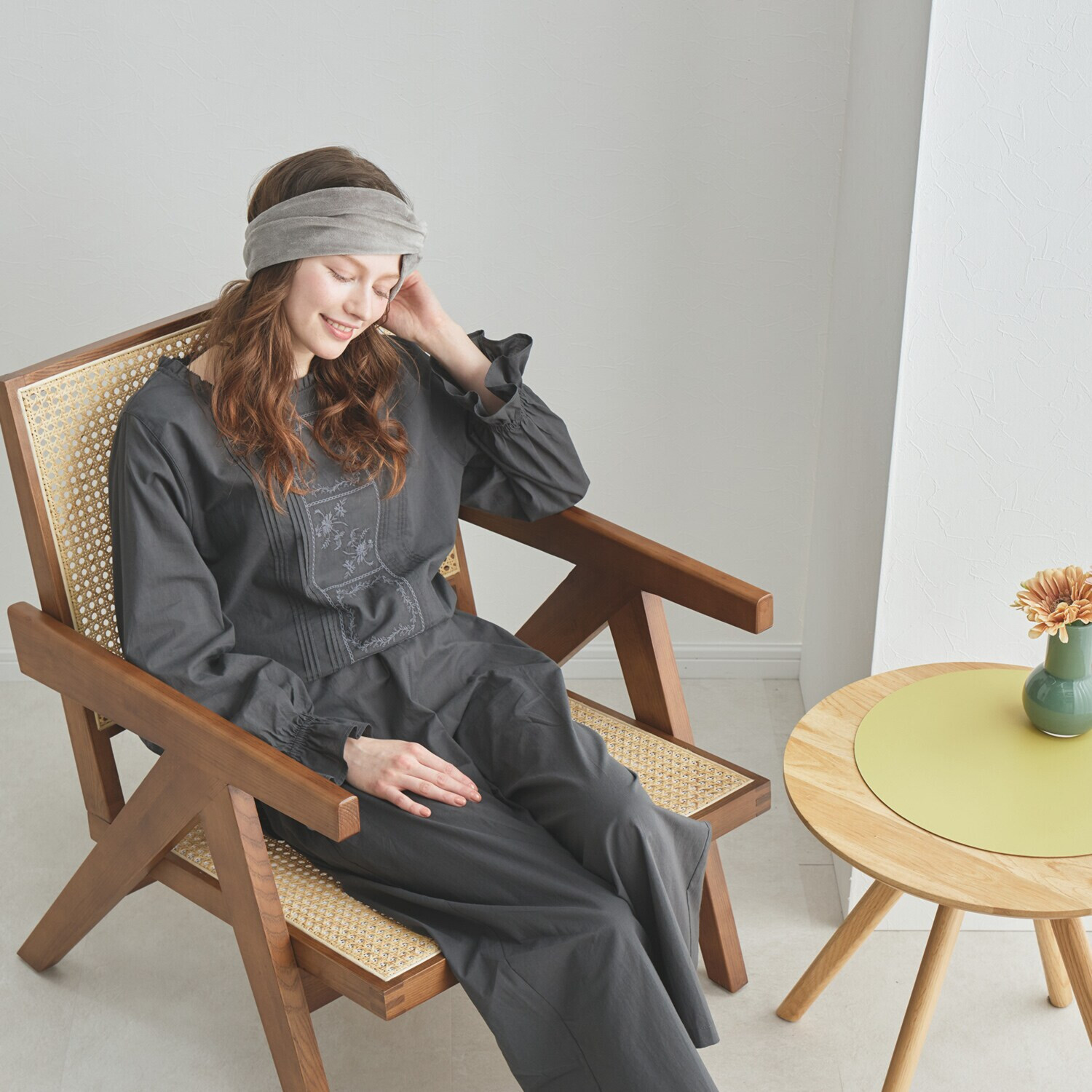 ナルエー コットンローン クラシカル刺しゅう セットアップ