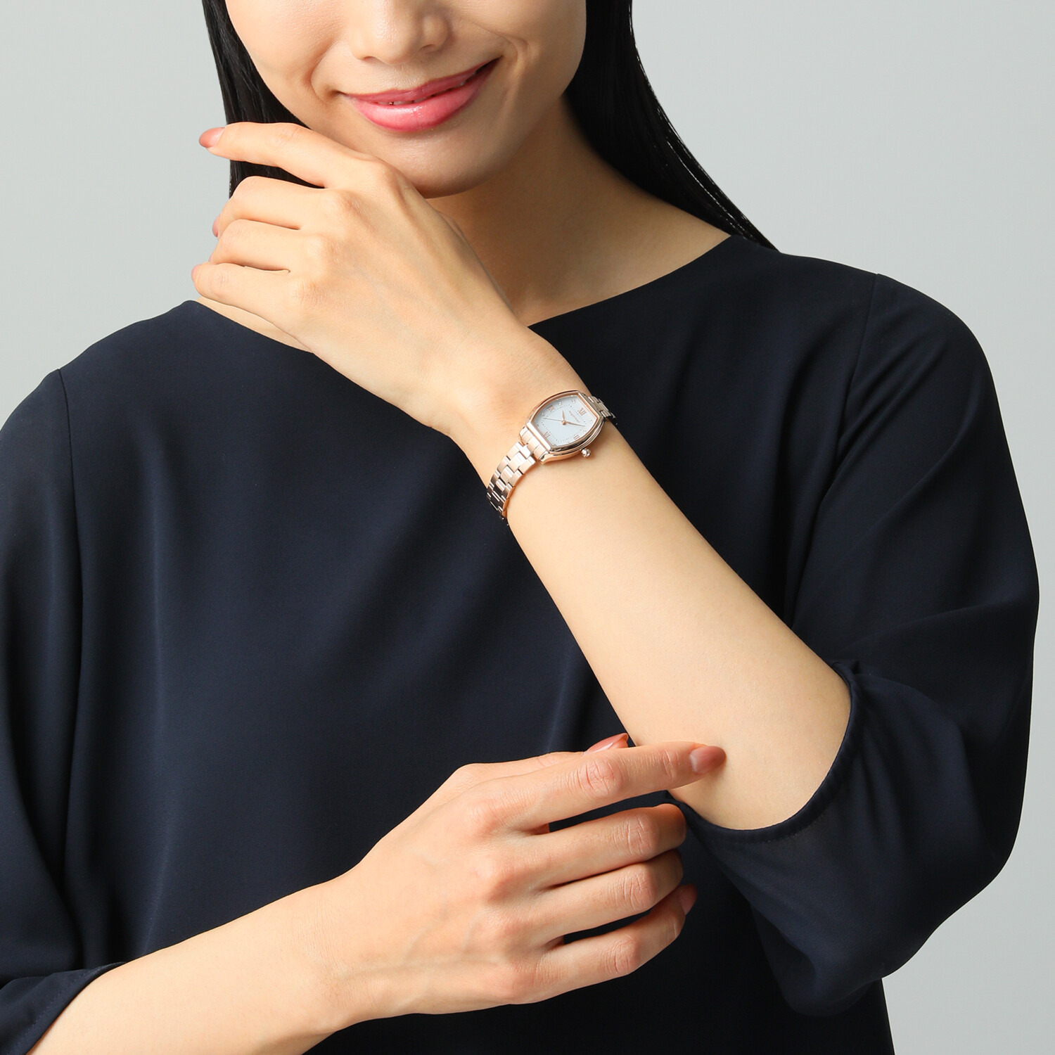 エンジェルハート イノセントタイム トノーフェイス ソーラーウォッチ ＜ピンクゴールドカラー＞