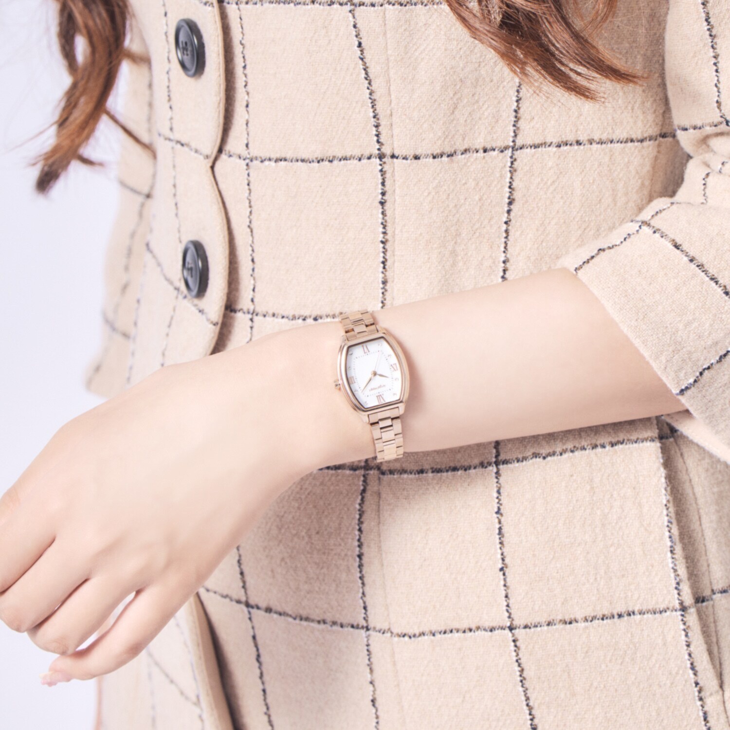 エンジェルハート イノセントタイム トノーフェイス ソーラーウォッチ ＜ピンクゴールドカラー＞