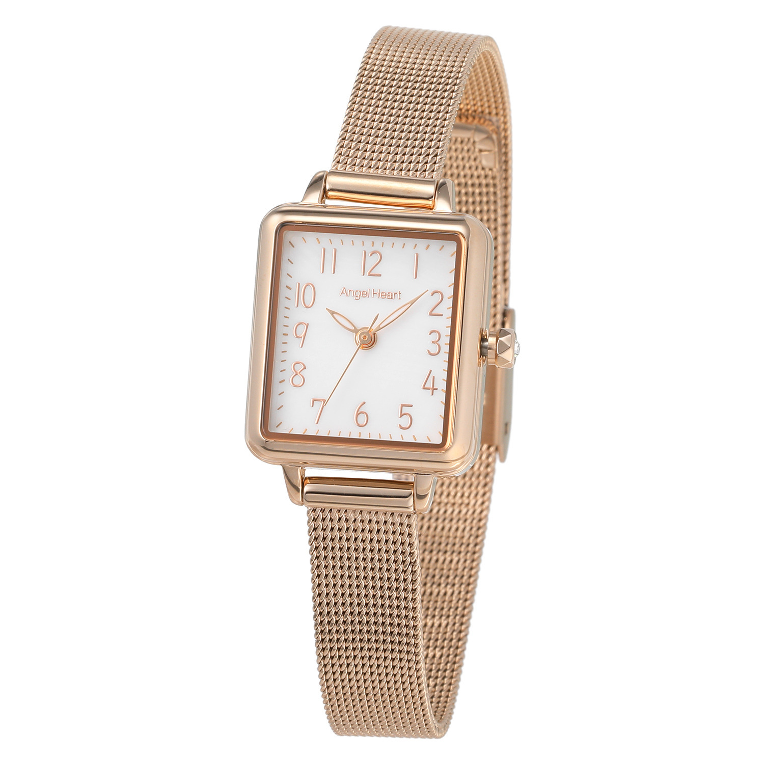 エンジェルハート リトルハート スクエアフェイスウォッチ ＜ピンクゴールドカラー＞