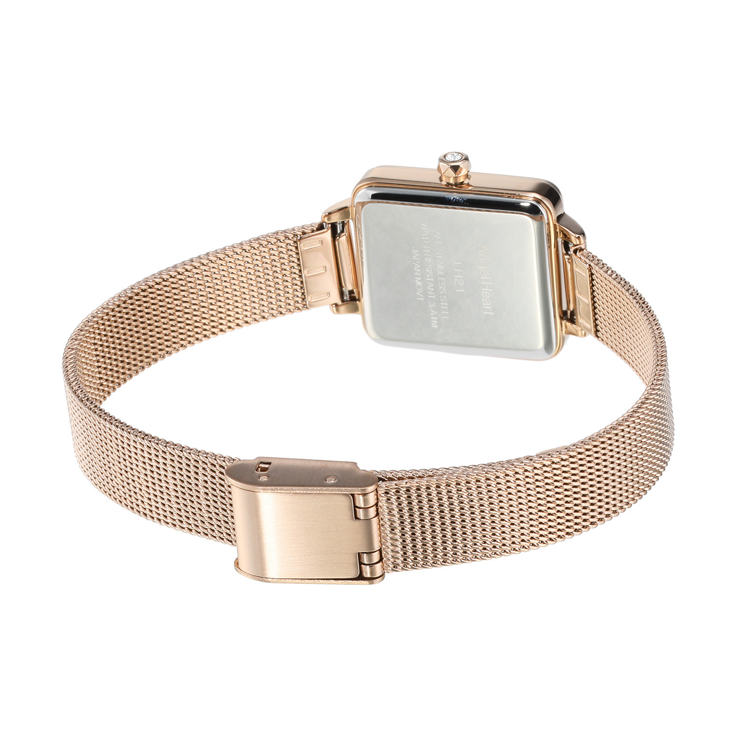 エンジェルハート リトルハート スクエアフェイスウォッチ ＜ピンクゴールドカラー＞