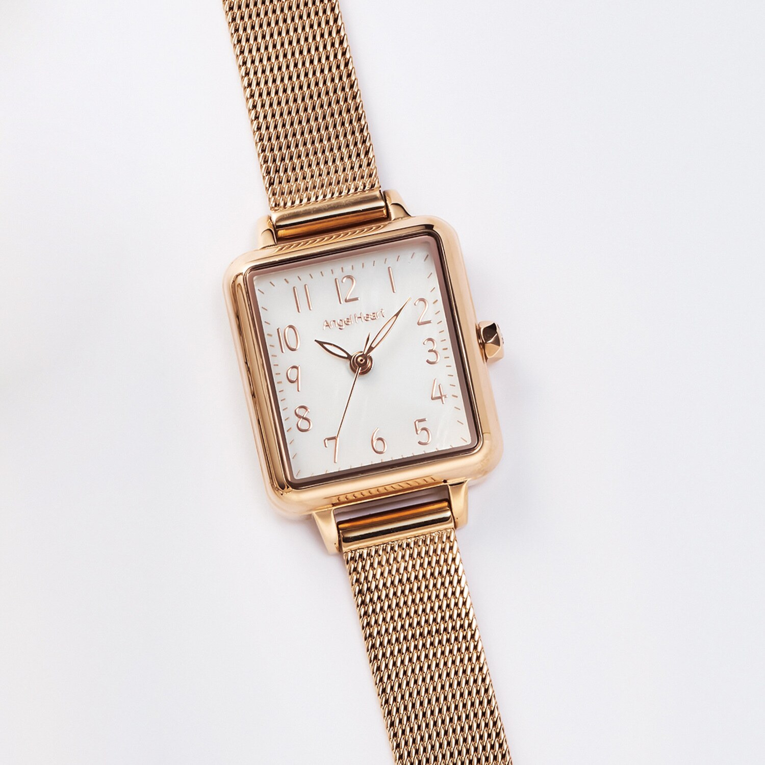 エンジェルハート リトルハート スクエアフェイスウォッチ ＜ピンクゴールドカラー＞