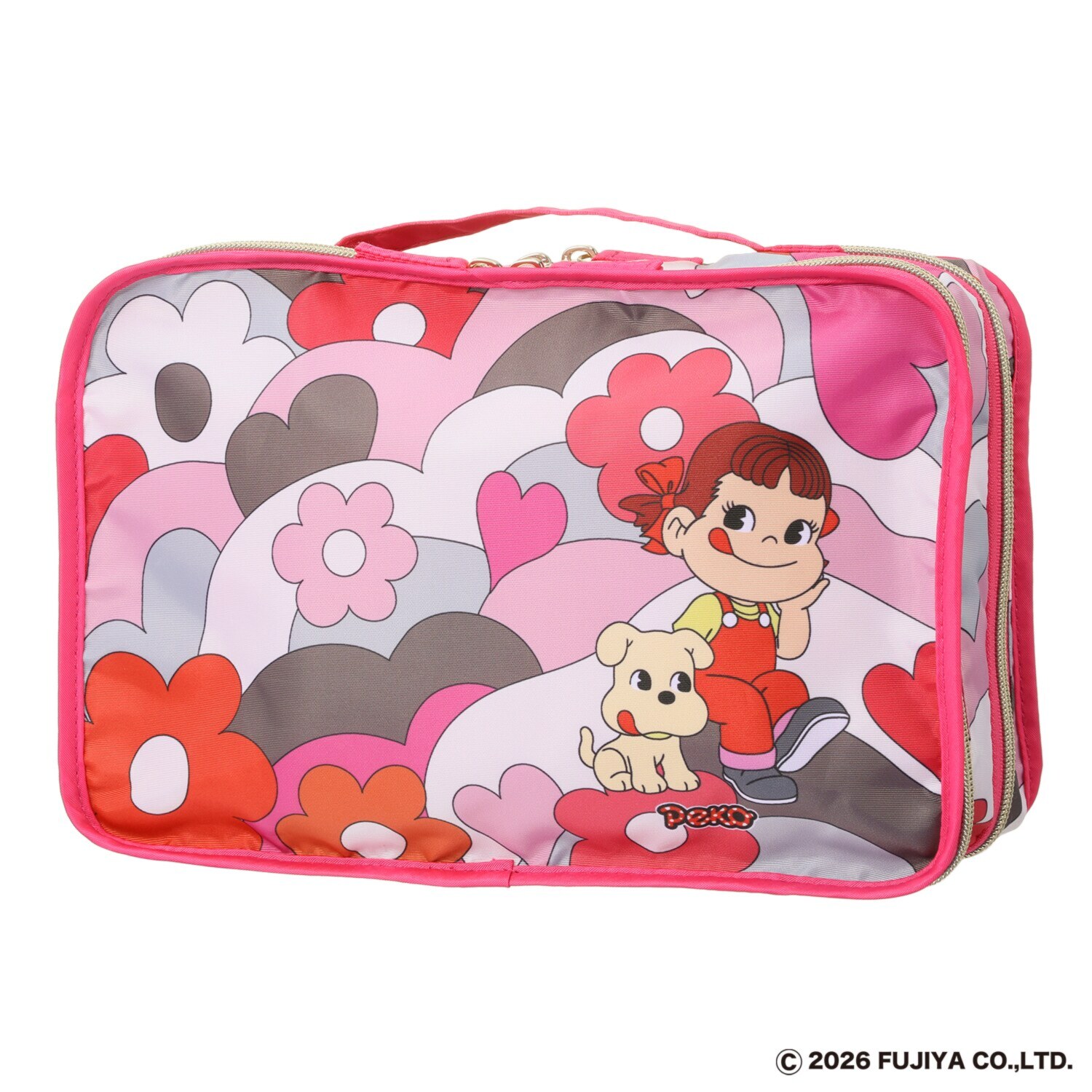 ペコちゃん 二層式トラベル収納ポーチ