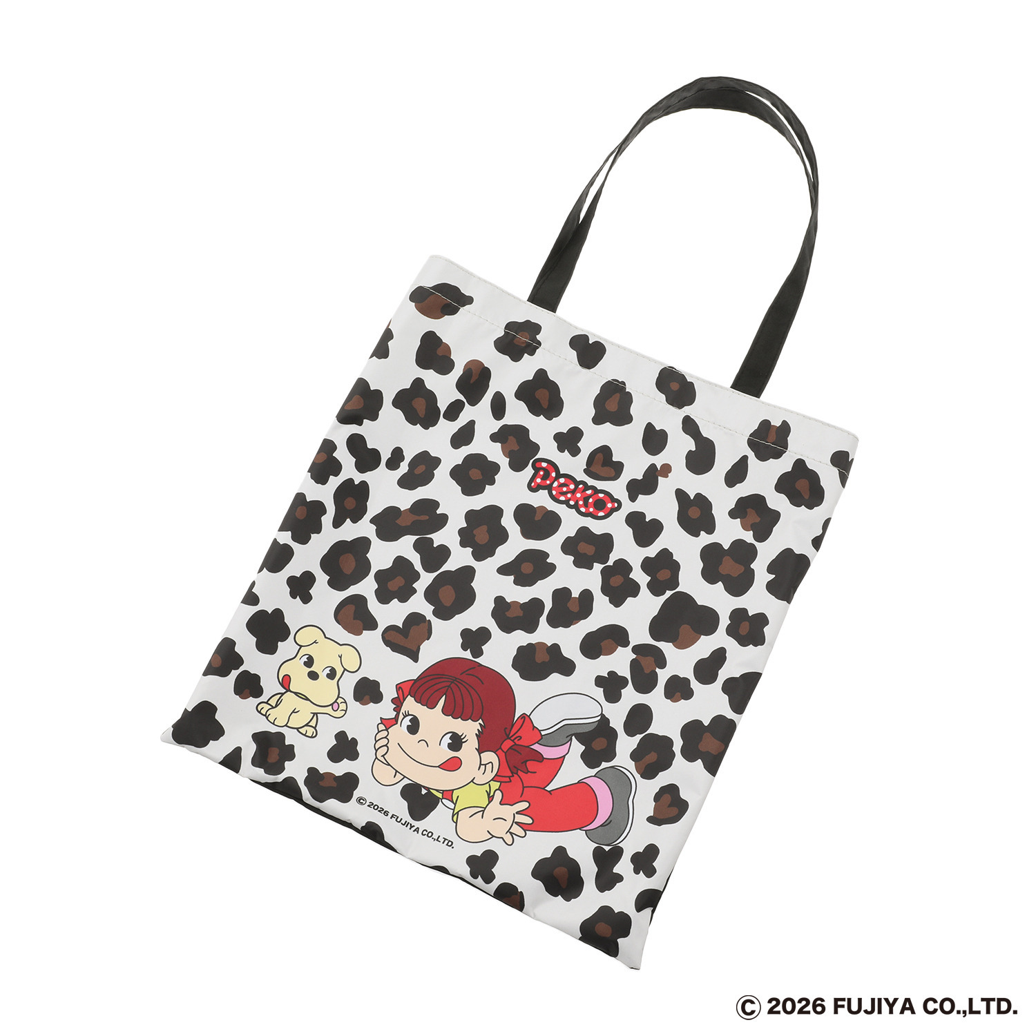 ペコちゃん 簡単開閉 ＵＶカット 晴雨兼用折りたたみ日傘 収納バッグ付