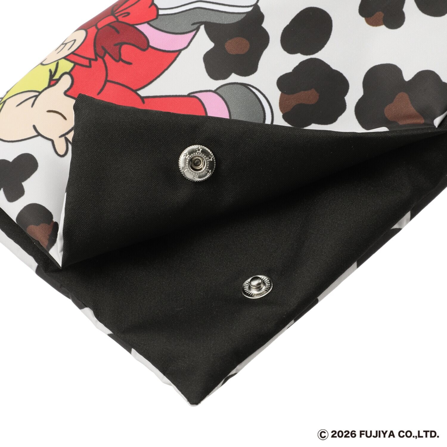 ペコちゃん 簡単開閉 ＵＶカット 晴雨兼用折りたたみ日傘 収納バッグ付