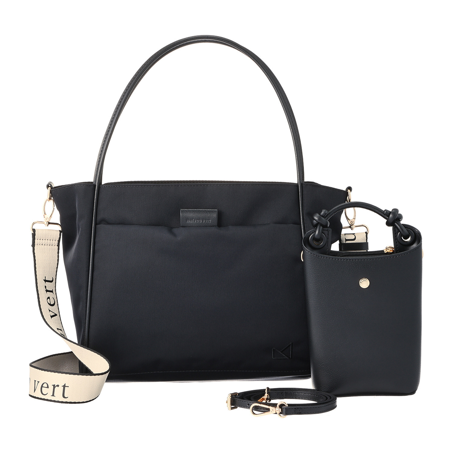 メゾンヴェール はっ水ナイロン ３層構造　軽量 ２ウェイトートバッグ＆ スマホショルダーセット