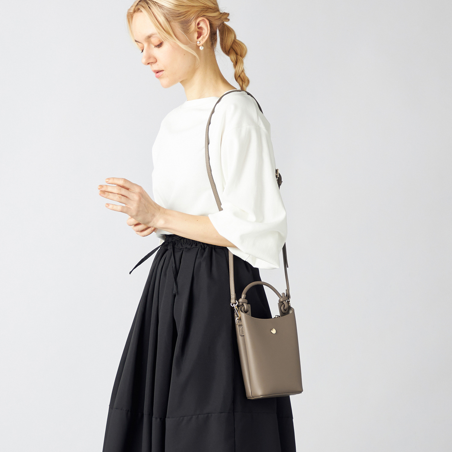 メゾンヴェール はっ水ナイロン ３層構造　軽量 ２ウェイトートバッグ＆ スマホショルダーセット