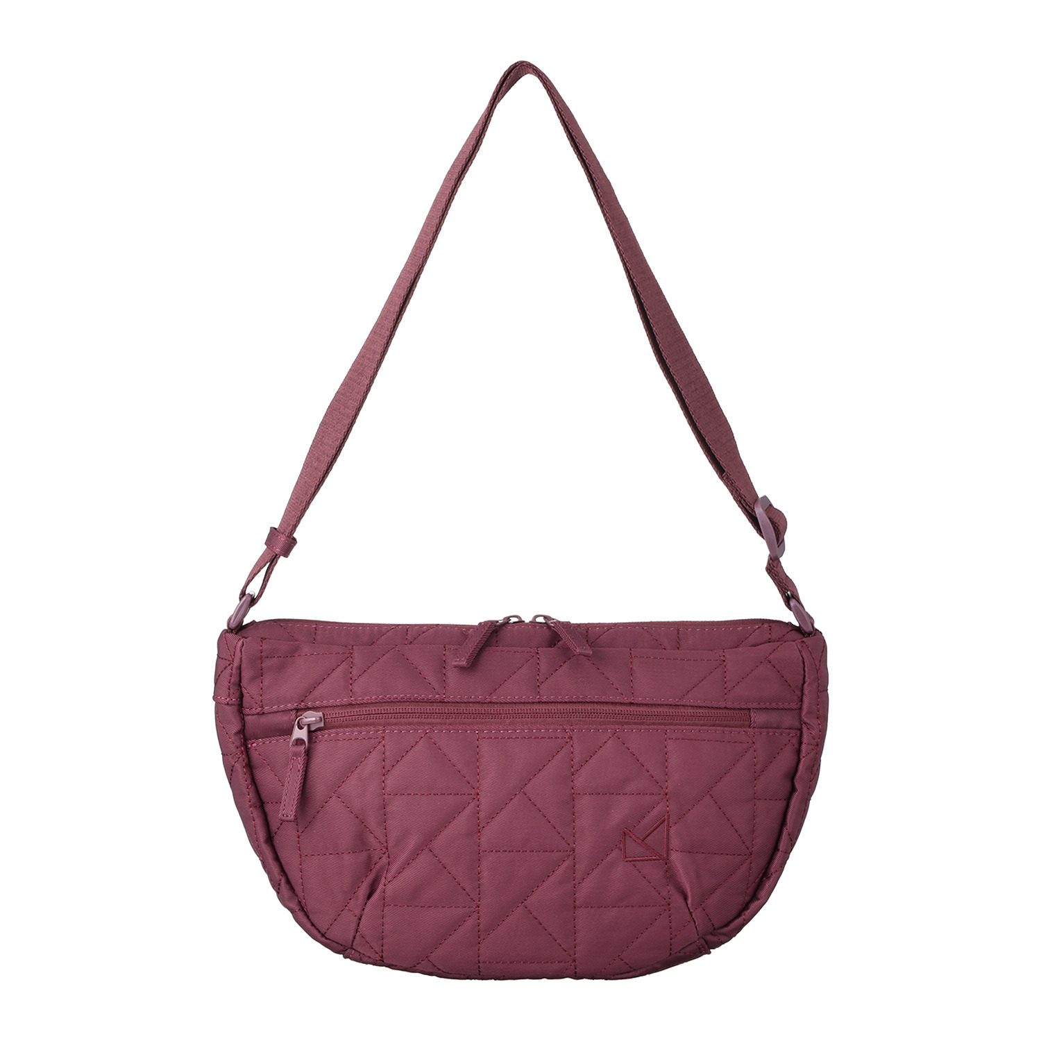 メゾンヴェール はっ水ナイロン　軽量 ＭＶキルティング ハーフムーン ショルダーバッグ