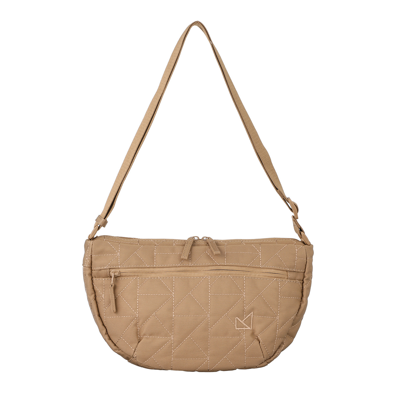 メゾンヴェール はっ水ナイロン　軽量 ＭＶキルティング ハーフムーン ショルダーバッグ