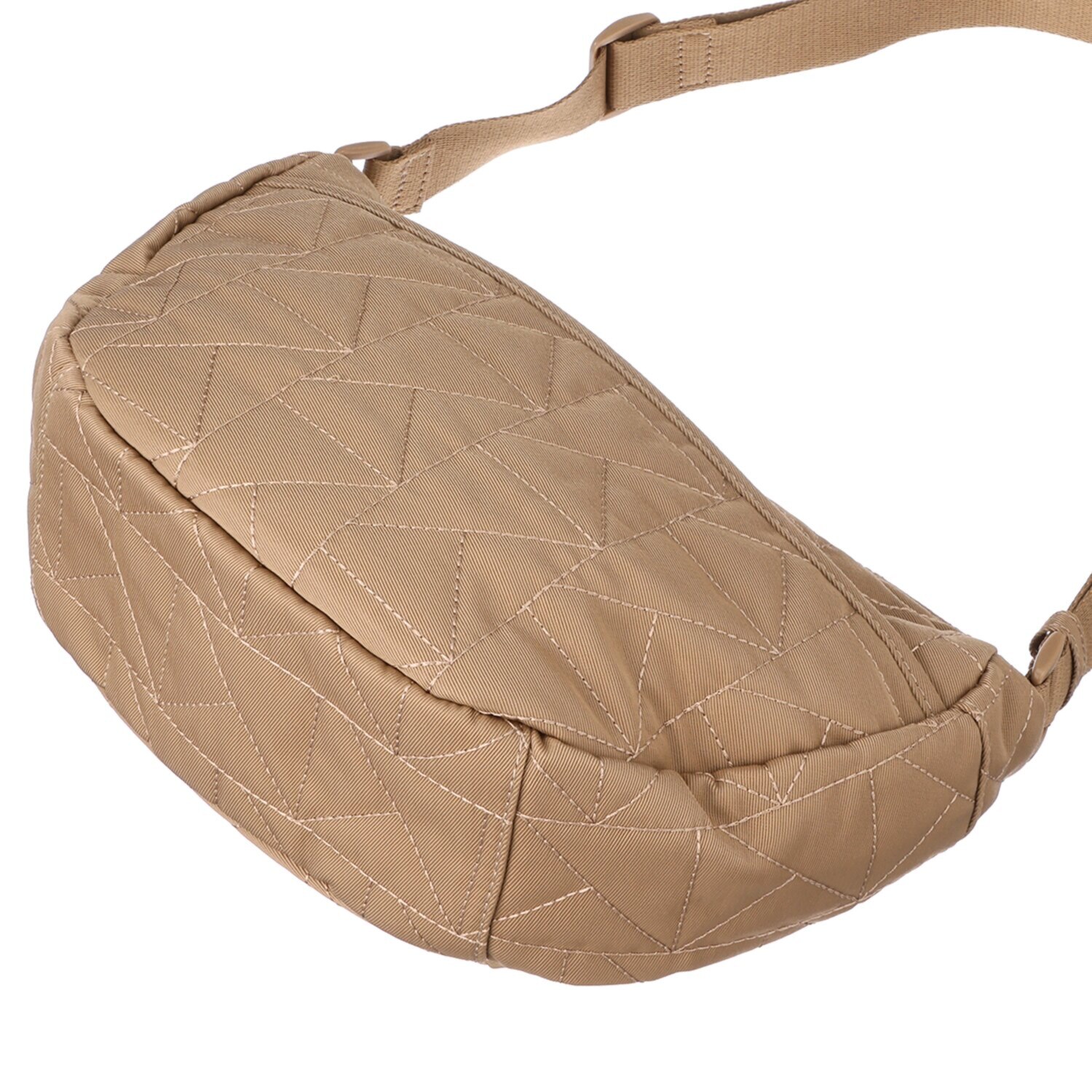 メゾンヴェール はっ水ナイロン　軽量 ＭＶキルティング ハーフムーン ショルダーバッグ