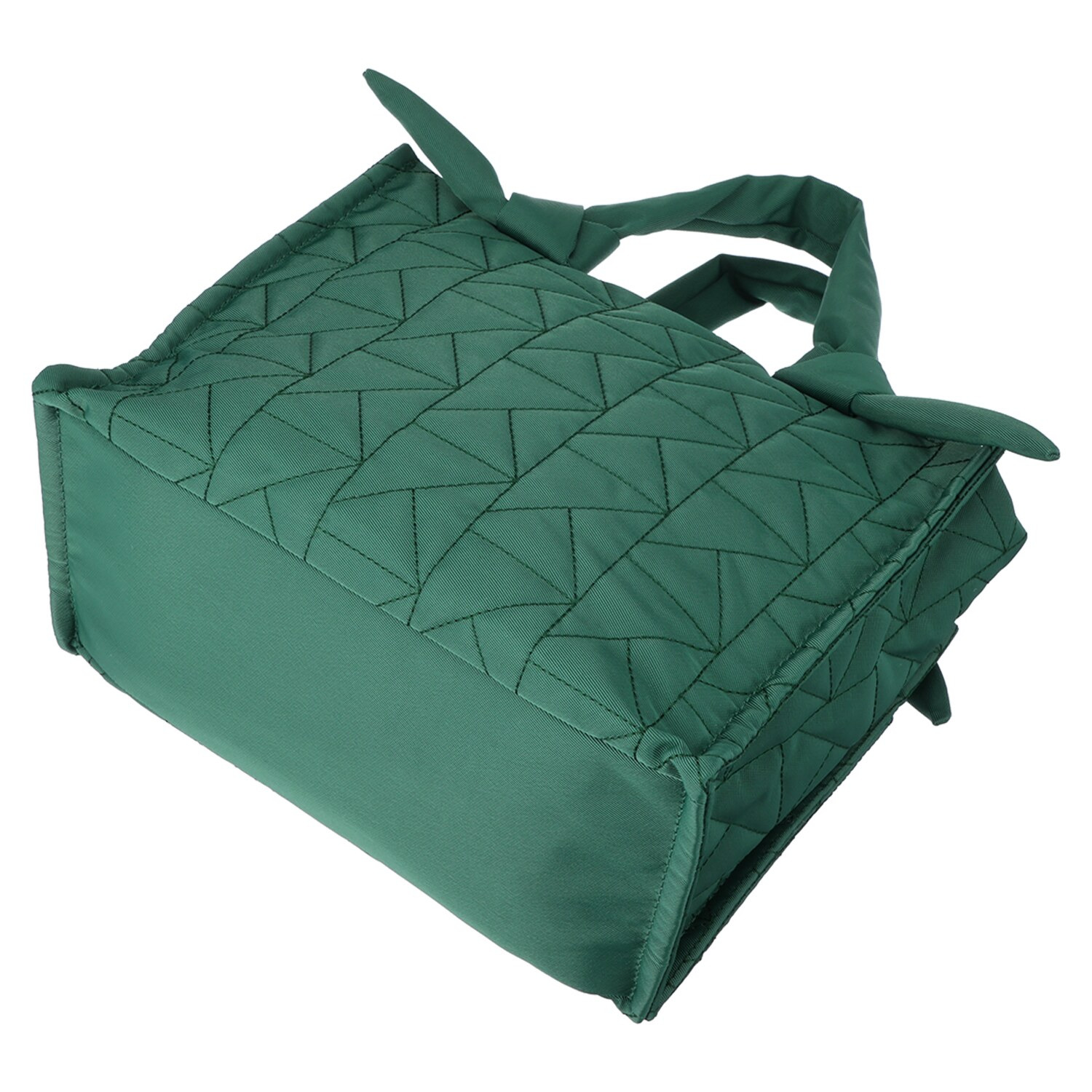 メゾンヴェール はっ水ナイロン リボンハンドル ＭＶキルティング ２ウェイトートバッグ ＜ポーチ付＞