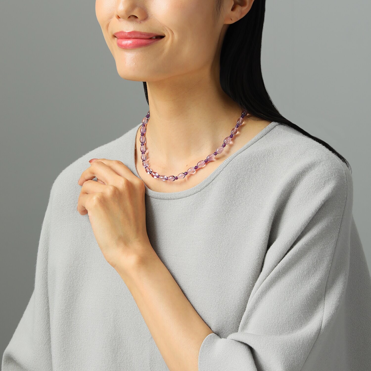 石友蔵出しコレクション アメシスト デザインネックレス