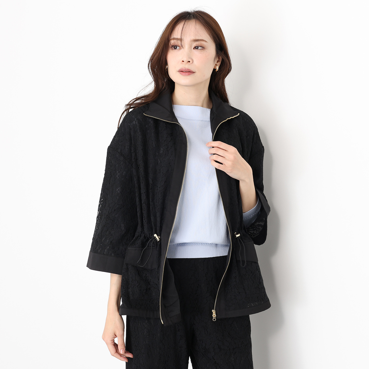 ベラデッソグラツィア ボタニカル柄レース ジャケット