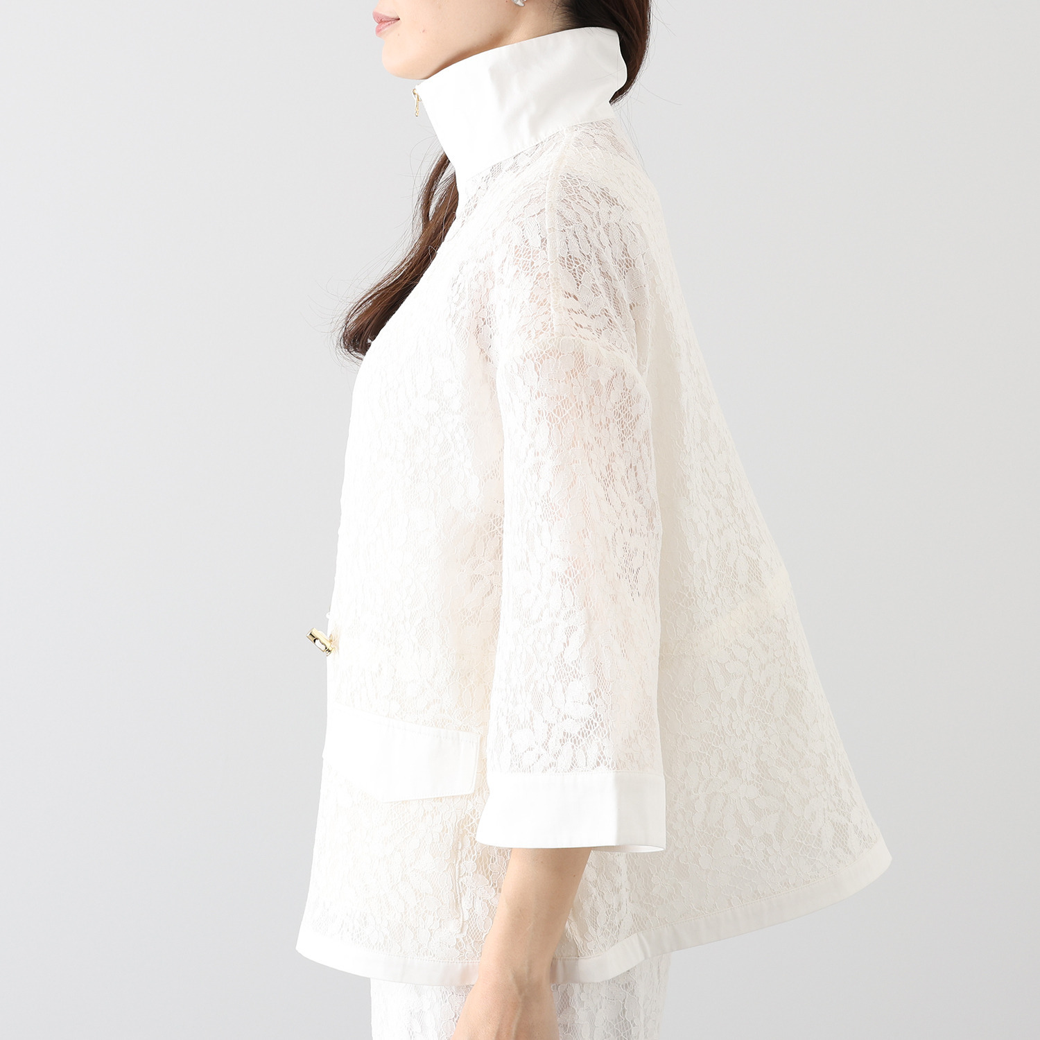 ベラデッソグラツィア ボタニカル柄レース ジャケット