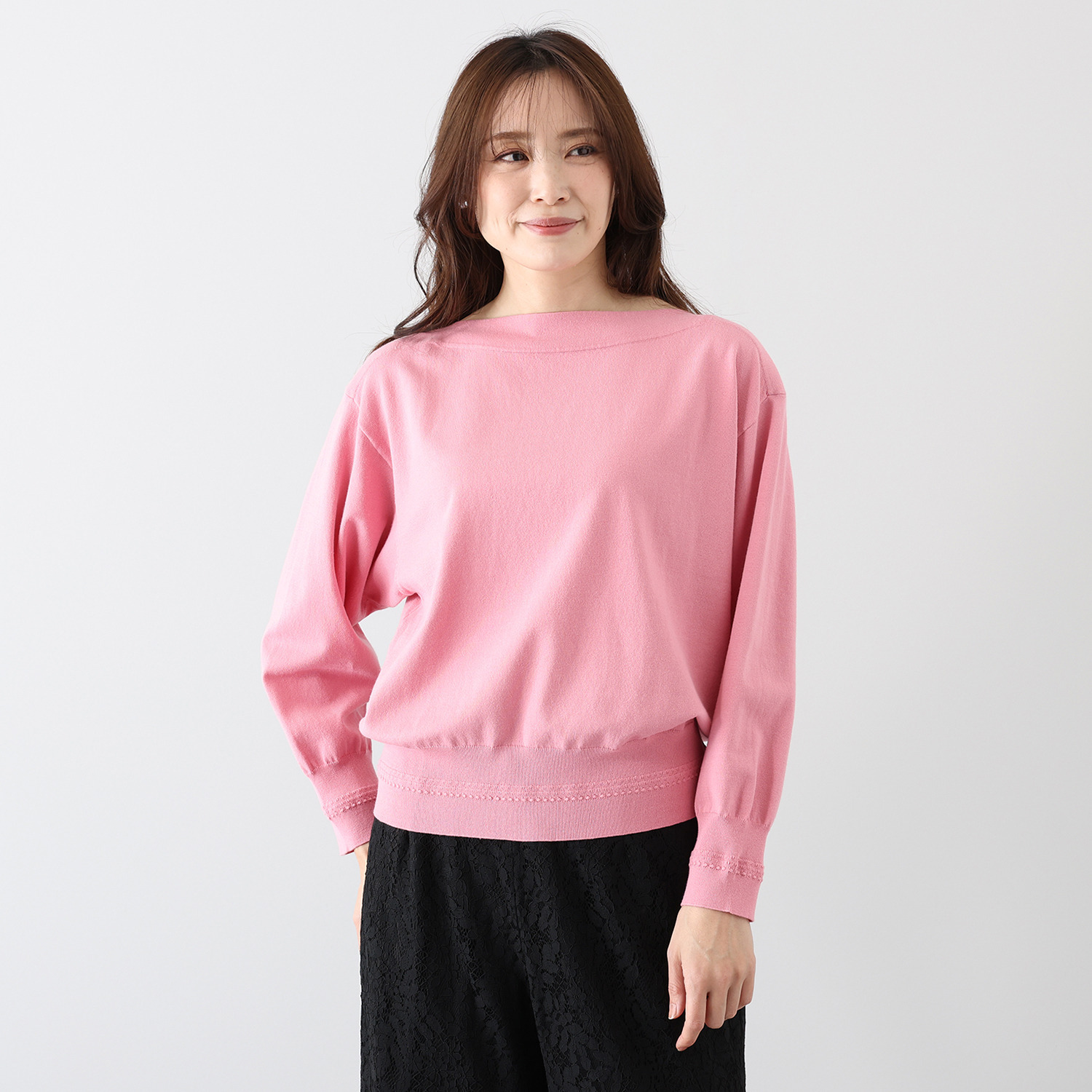 ベラデッソグラツィア コットンシルクリネン ニットプルオーバー