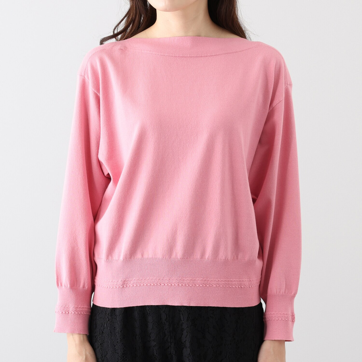 ベラデッソグラツィア コットンシルクリネン ニットプルオーバー