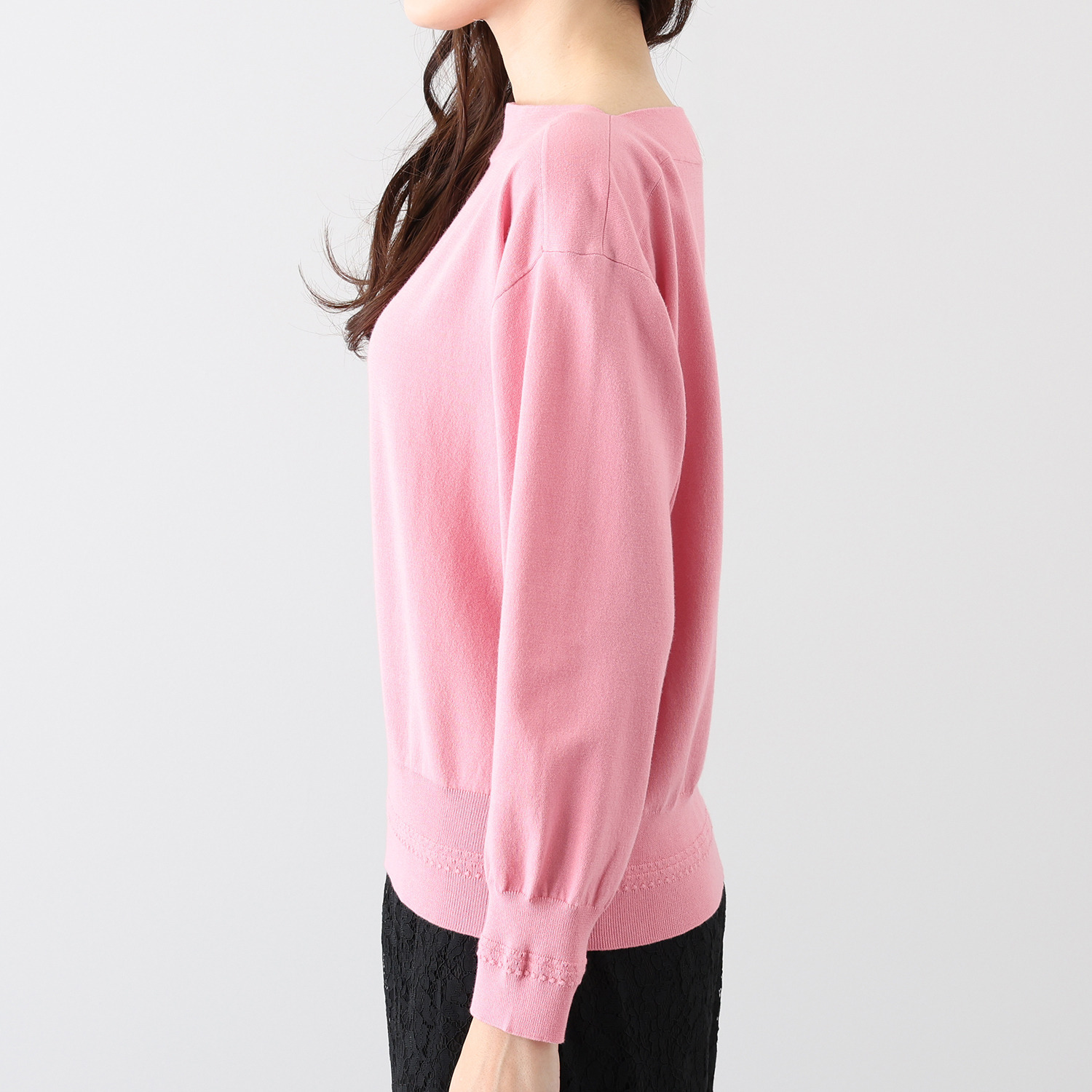 ベラデッソグラツィア コットンシルクリネン ニットプルオーバー