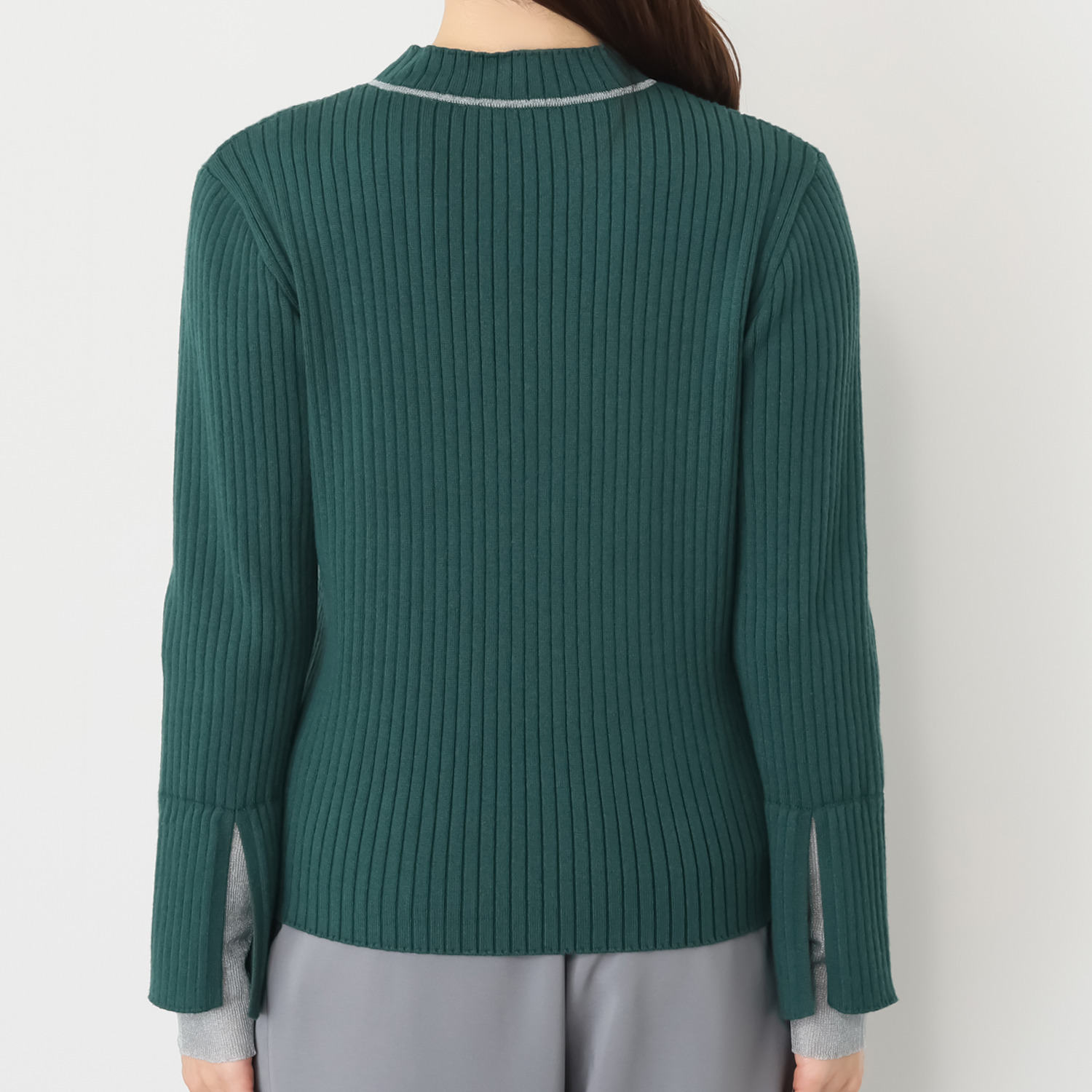 コモエリークローゼット カラーブロック ニットプルオーバー