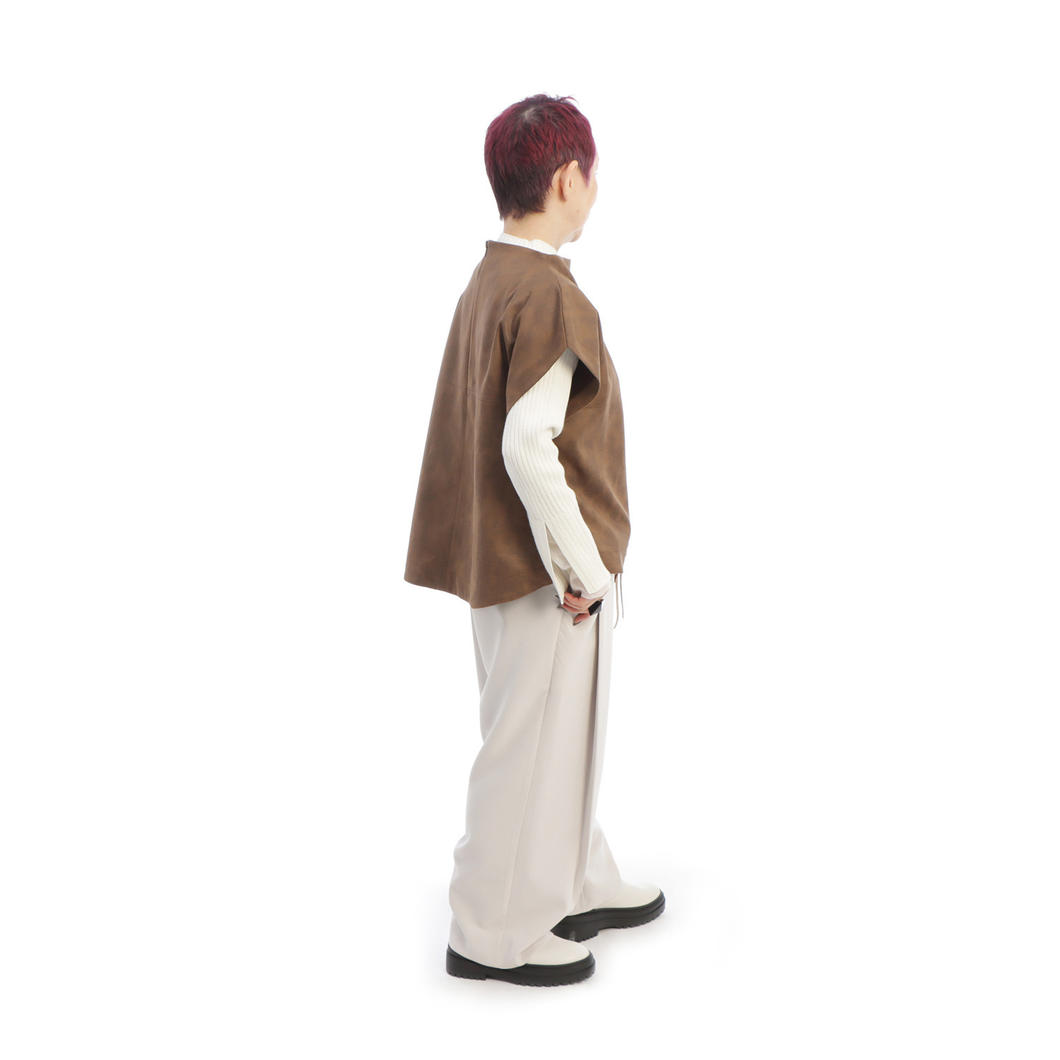 コモエリークローゼット スクエア レイヤートップス