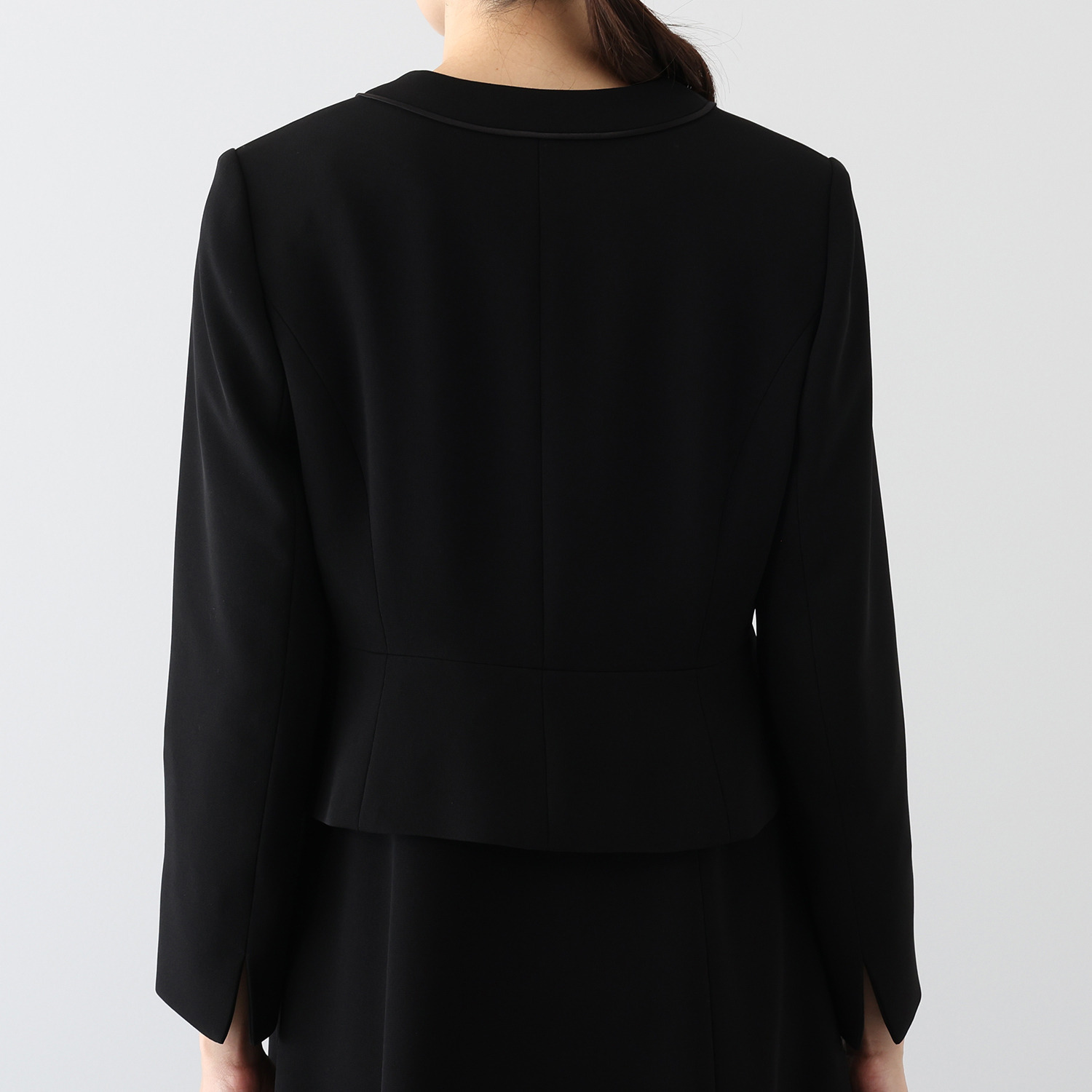 ニュイ ブラックフォーマル 洗濯機で洗える ロング丈アンサンブル 着丈：１１０〜１１２ｃｍ