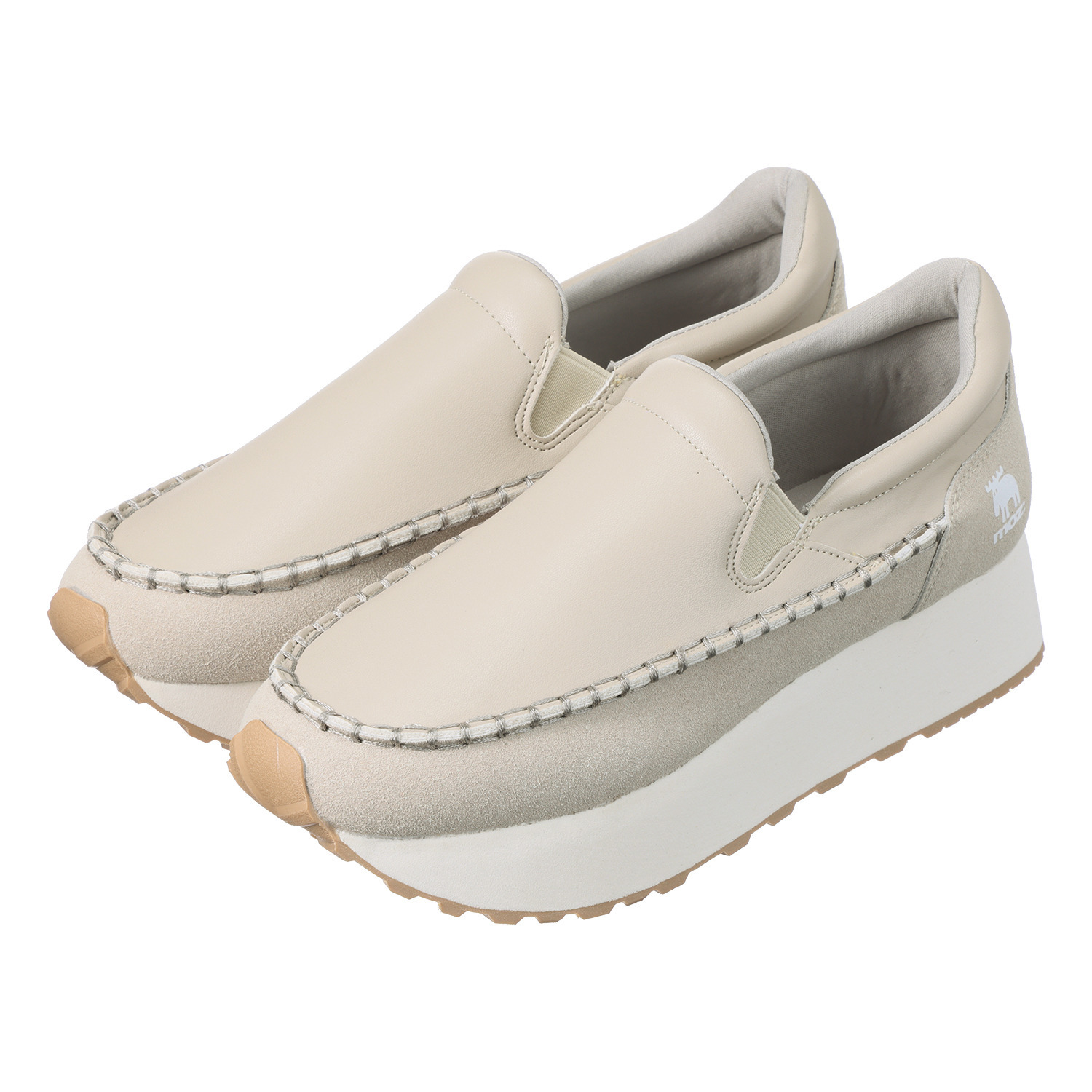 モズ 軽量 モカシンアクセント シューズ