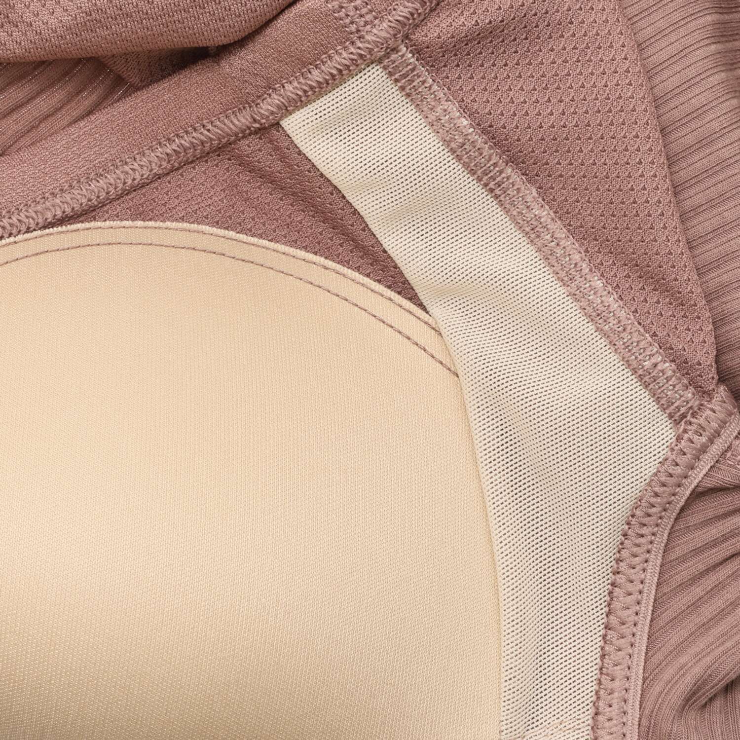 プラスケー コットンブレンド ストレートネック カップ付リブキャミソール ２枚セット