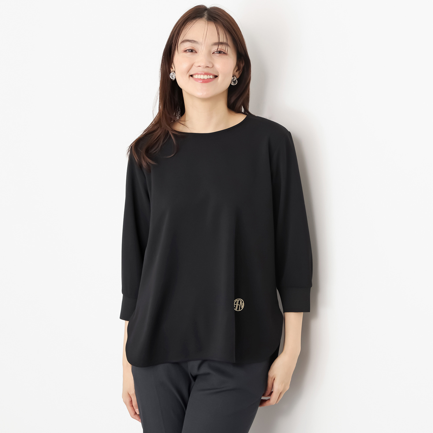 エアリーフェアリー きれいめクルーネック ラウンドヘムプルオーバー