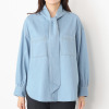 エアリーフェアリー ボウタイ付 デニムシャツ