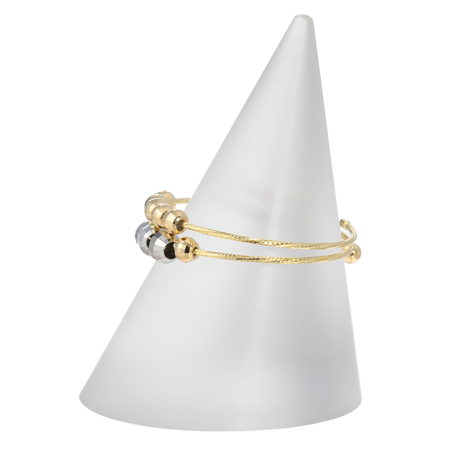 オーサムジュエリー １８Ｋ＆プラチナ９５０ スターライトボール フレキシブルリング