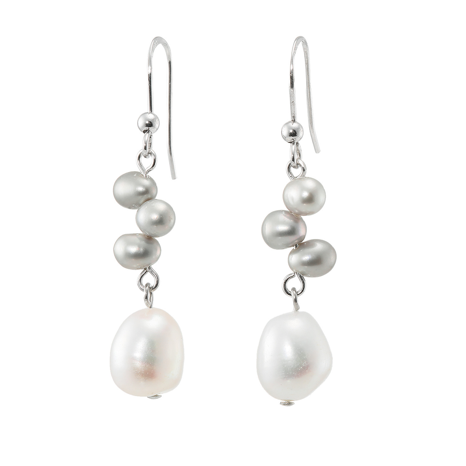 グランシフォレ 淡水パール スウィング イヤリング／ピアス