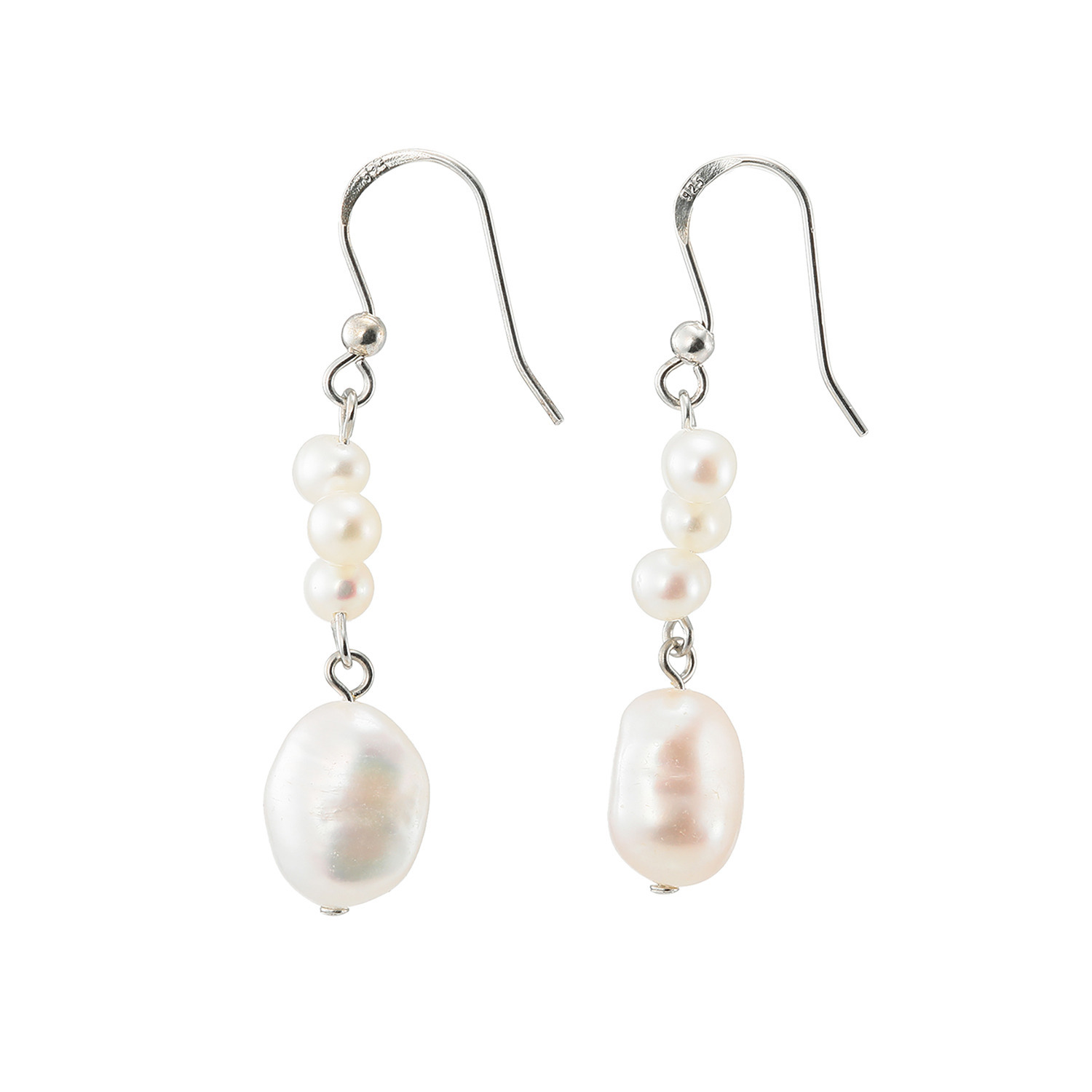 グランシフォレ 淡水パール スウィング イヤリング／ピアス