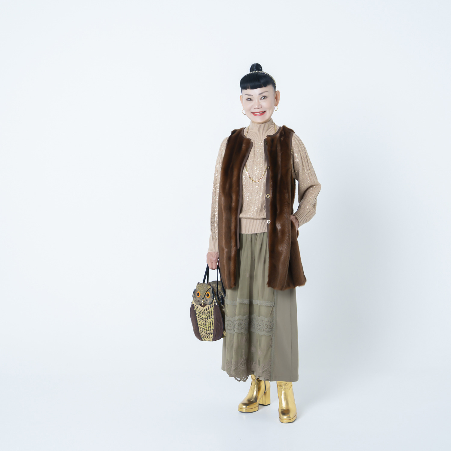 キョウコ　ヒガ エコファー ロングジレ