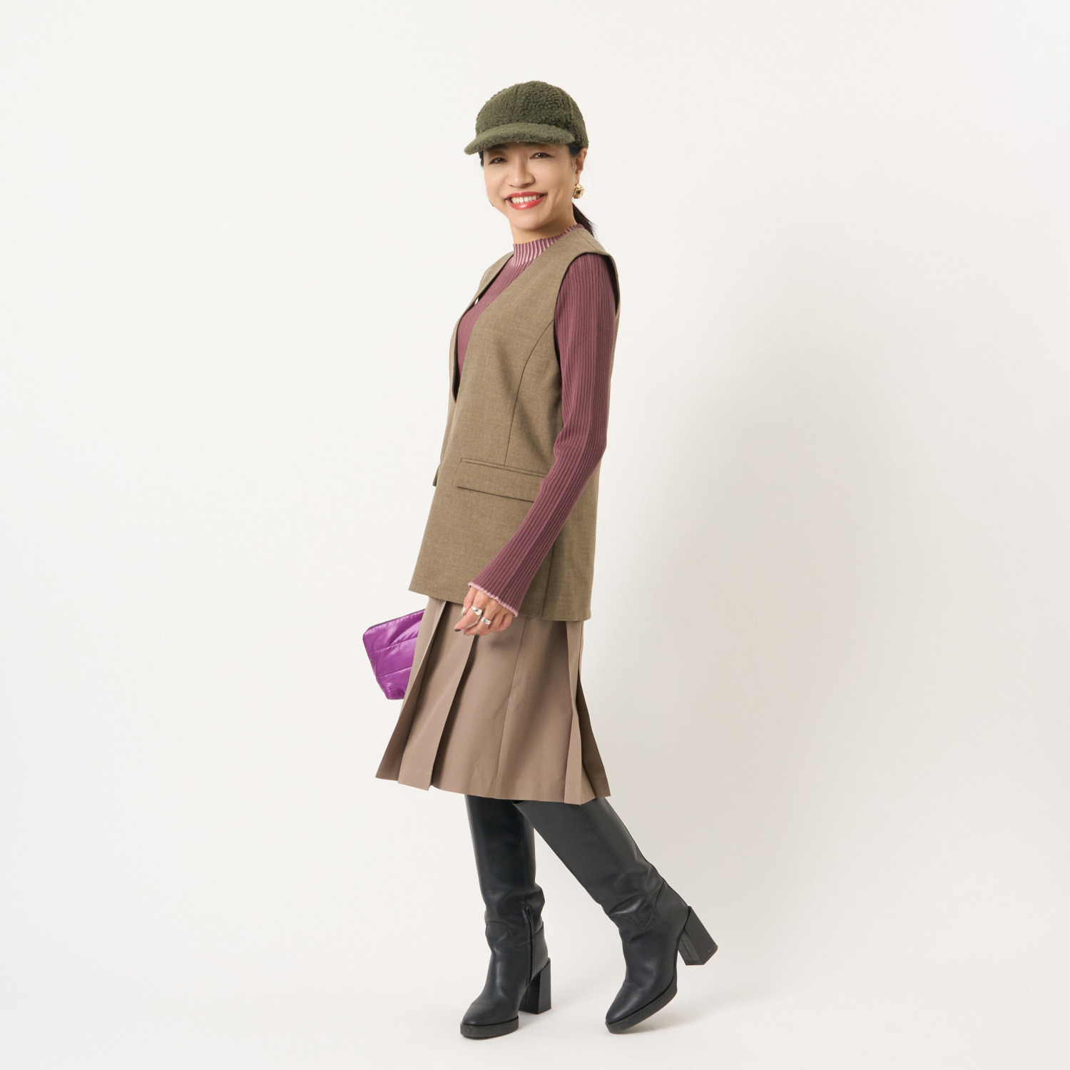 ミューリエ アイビー気分で フレッシュに 大人のきれいめ キュロットパンツ