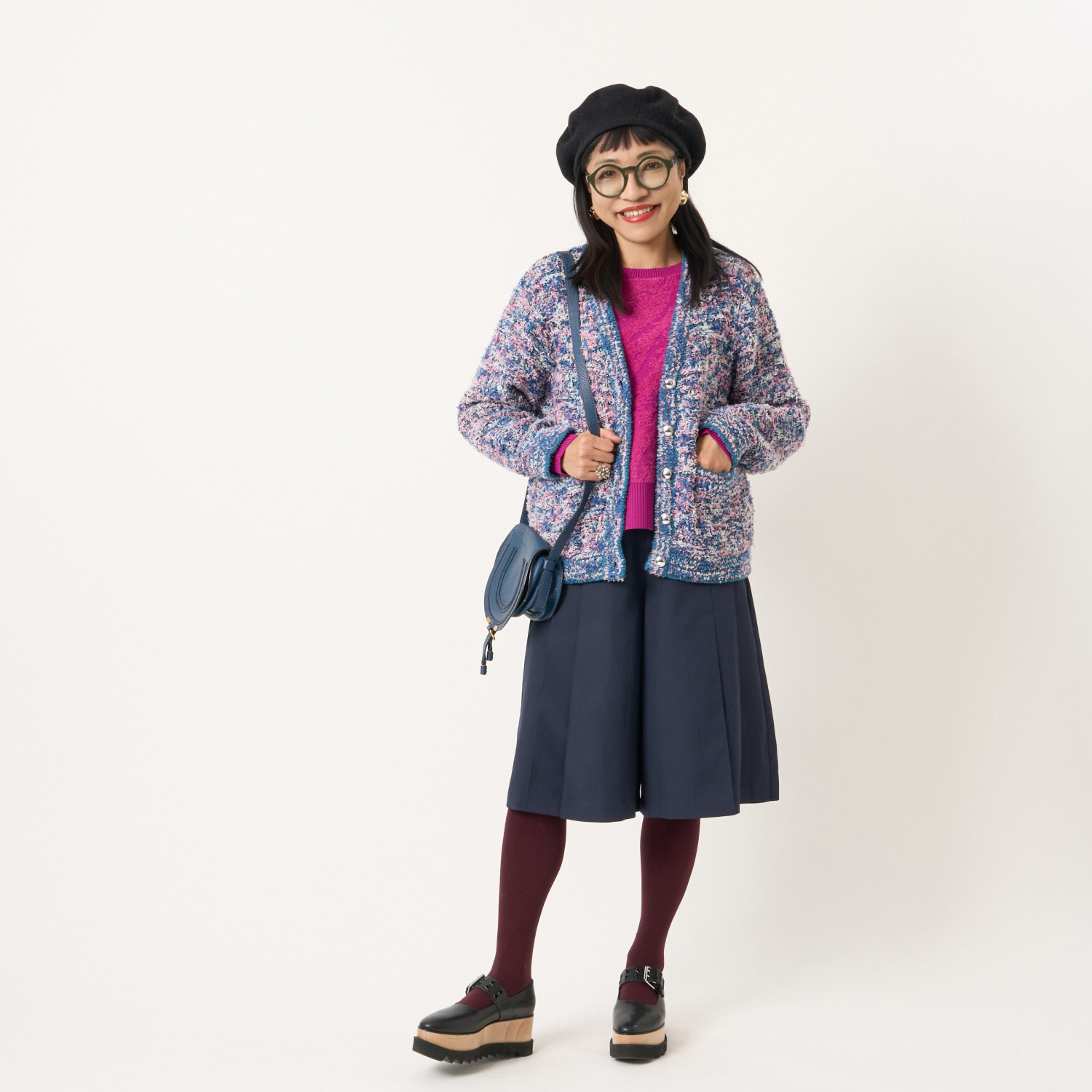 ミューリエ アイビー気分で フレッシュに 大人のきれいめ キュロットパンツ