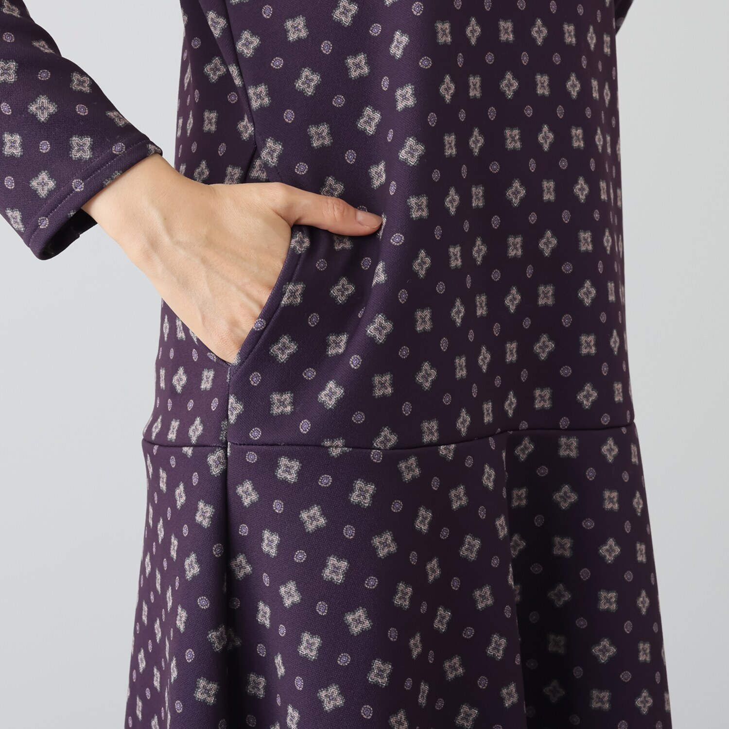 ダジュール フレアーシルエット エレガントワンピース