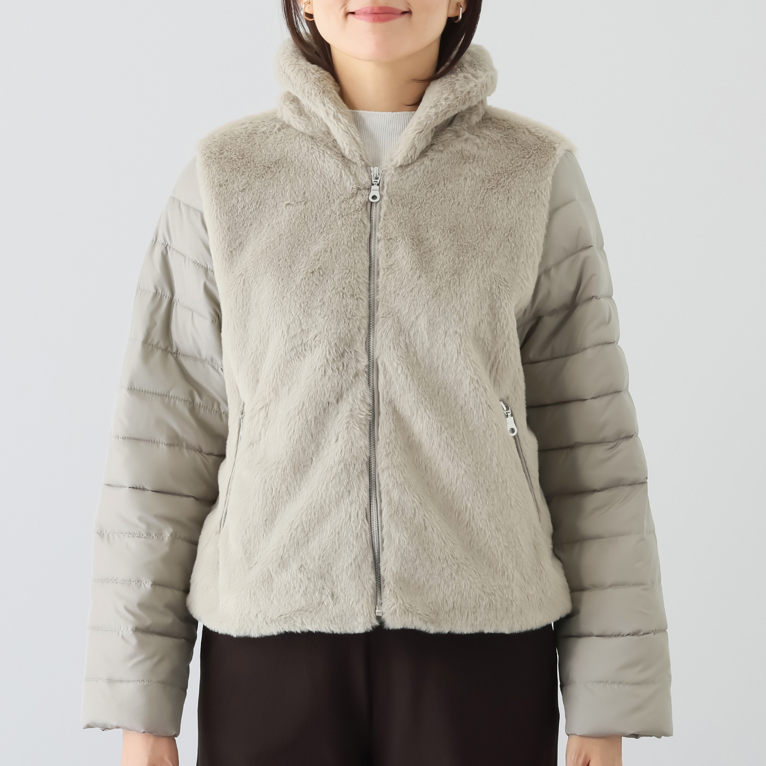 ダジュール ふんわりエコファー ブルゾン