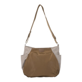 イザック はっ水・軽量 シルキーブロード バイカラー ビッグショルダーバッグ