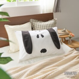 スヌーピー 耳付き 綿１００％ ピローケース