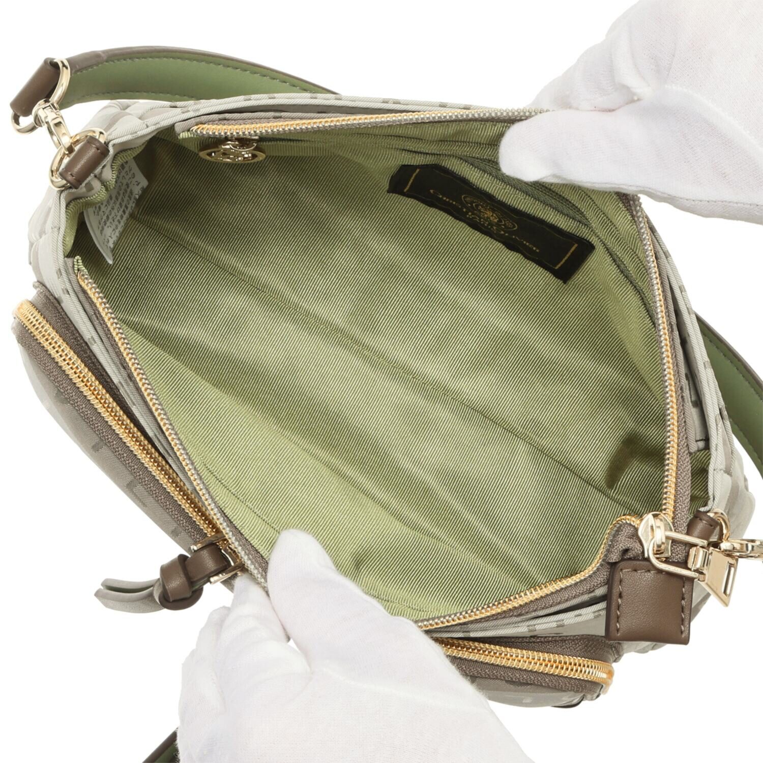 クリスチャン　オリビエ はっ水 グラデーションジャガード ２ウェイ多機能ポシェット