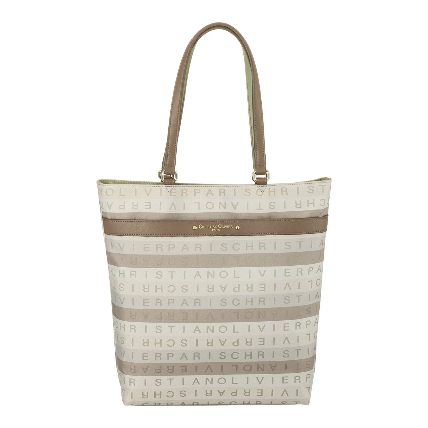 クリスチャン　オリビエ はっ水 グラデーションジャガード トートバッグ