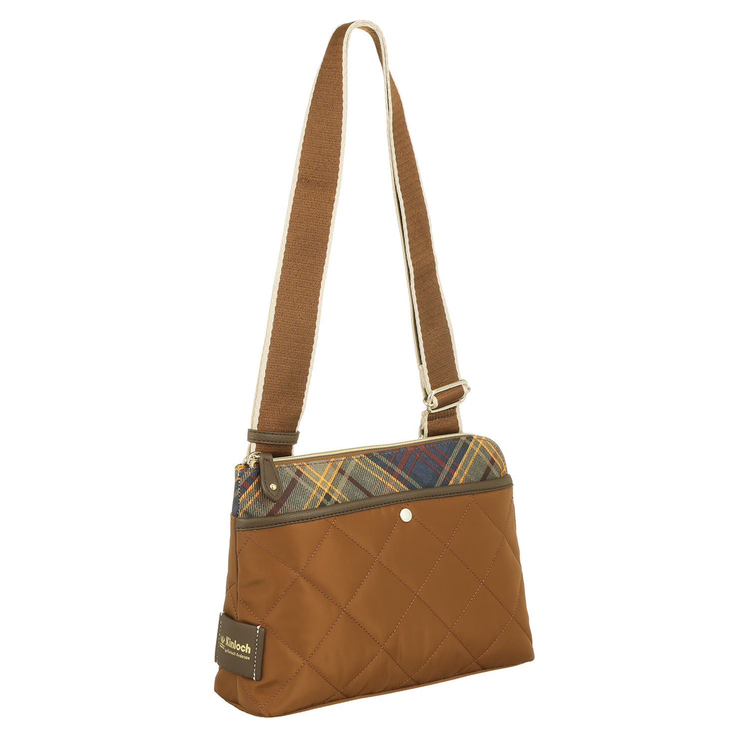 キンロック　バイ キンロックアンダーソン ダイヤモンドキルティング Ｌ字型ファスナー ショルダーバッグ