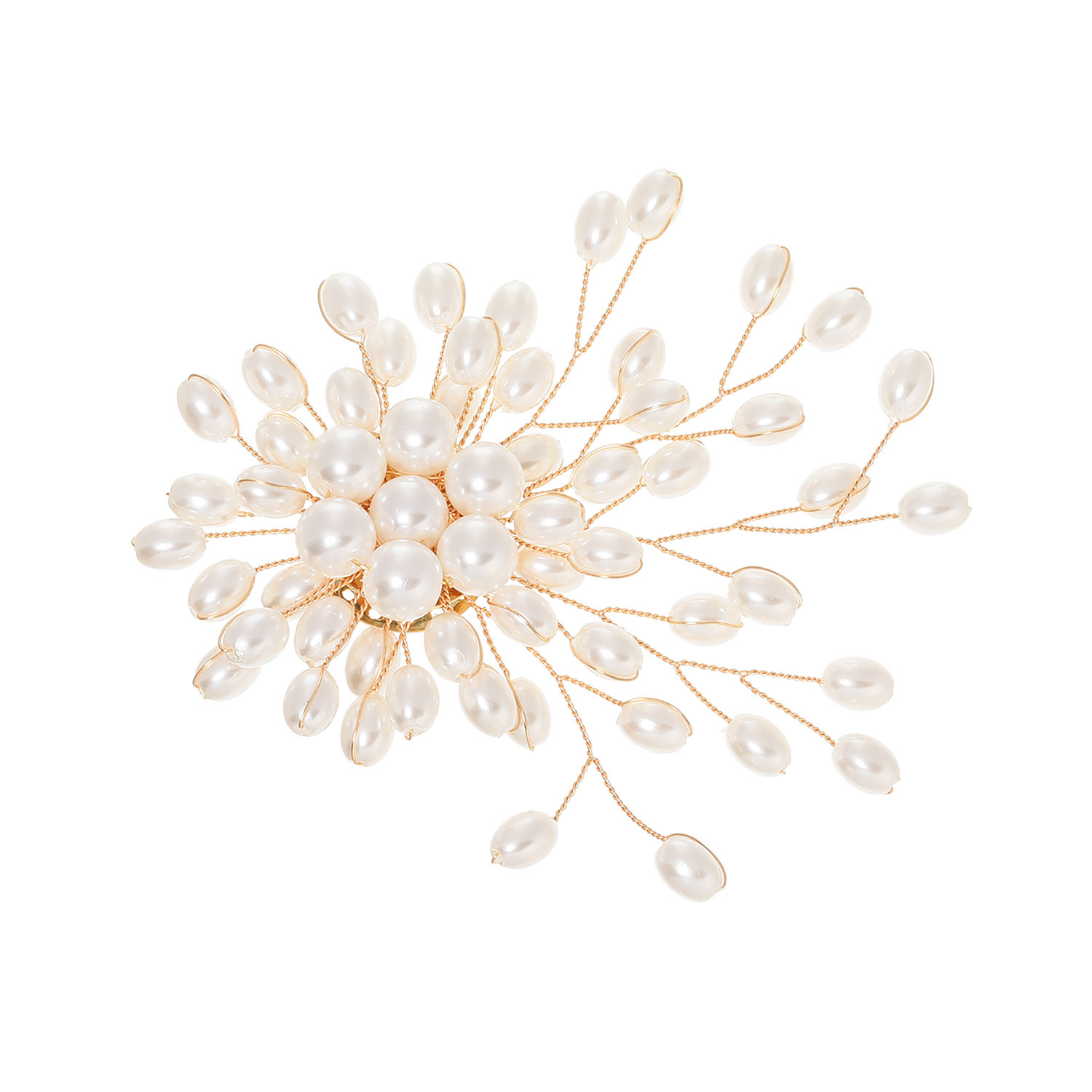 パールビジュウブーケ マグネットブローチ