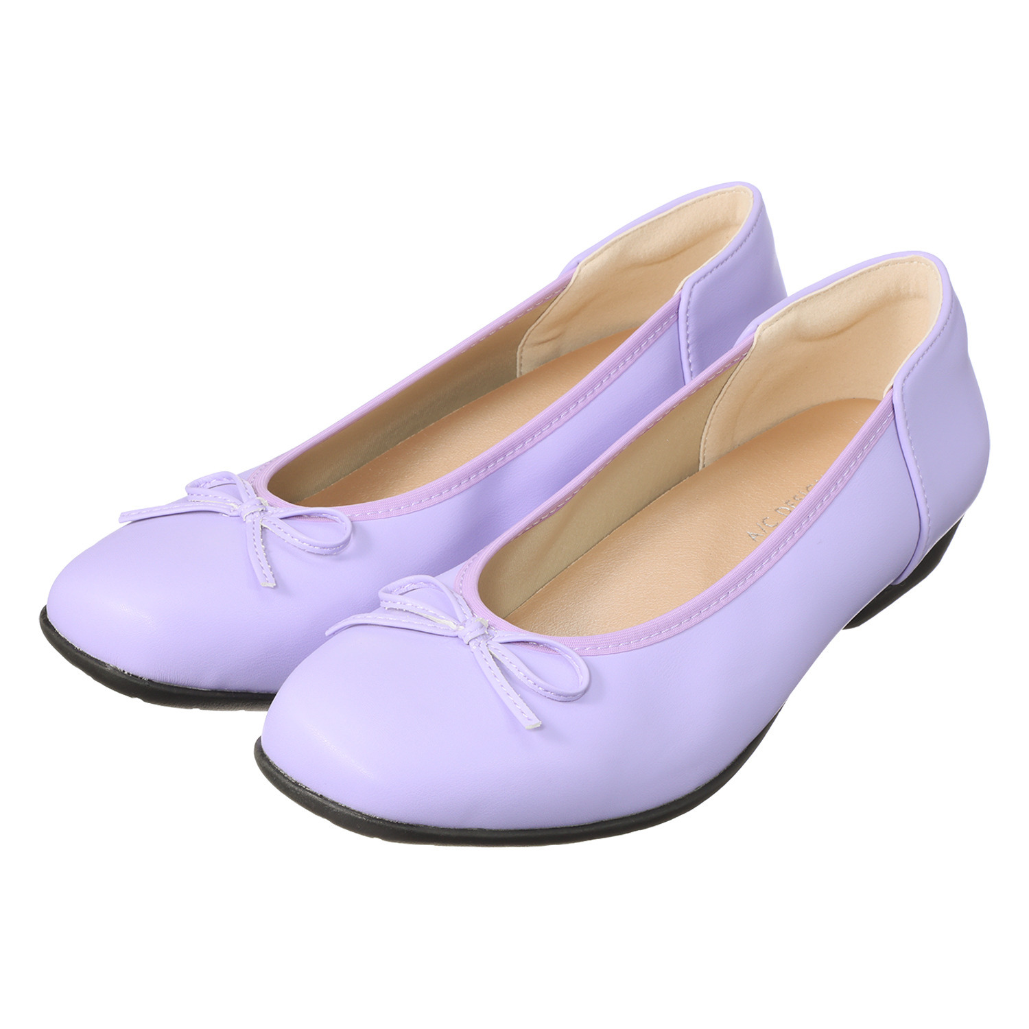 アルファキュービック 靴のマエストロ監修 軽量　ゆったり ストレッチリボンパンプス