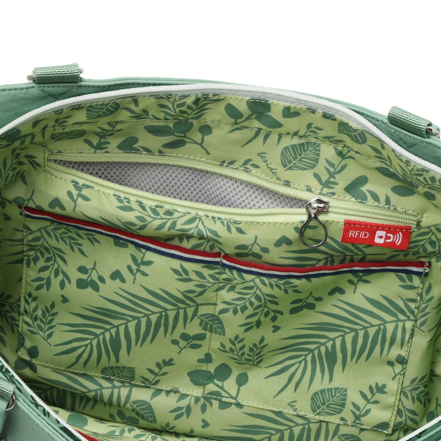 ビサイユ ２０周年アニバーサリー はっ水 “ボタニカーラ” きれいめ大容量Ｂ４ ３ウェイトートバッグ