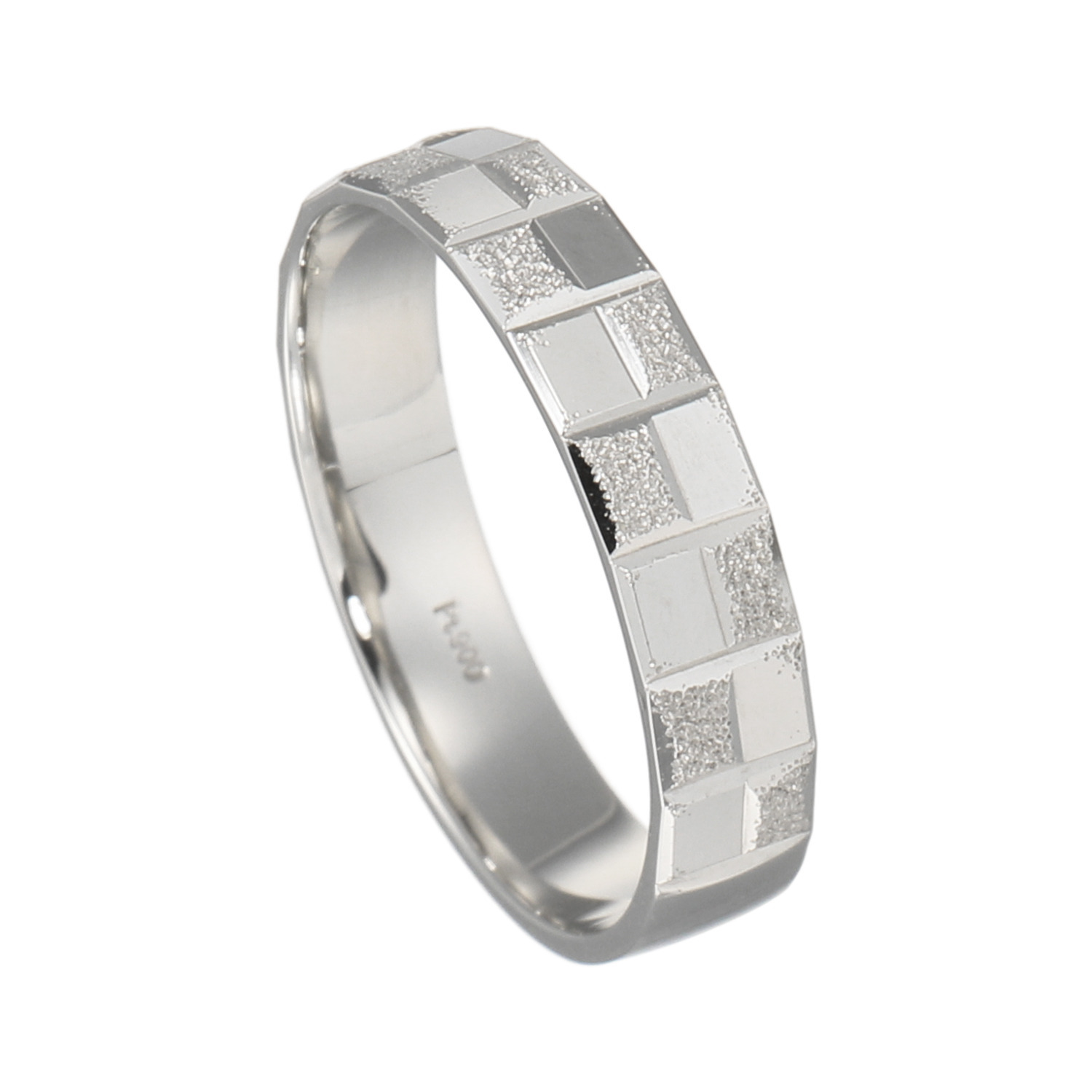 オーサムジュエリー プラチナ９００ カットデザインリング