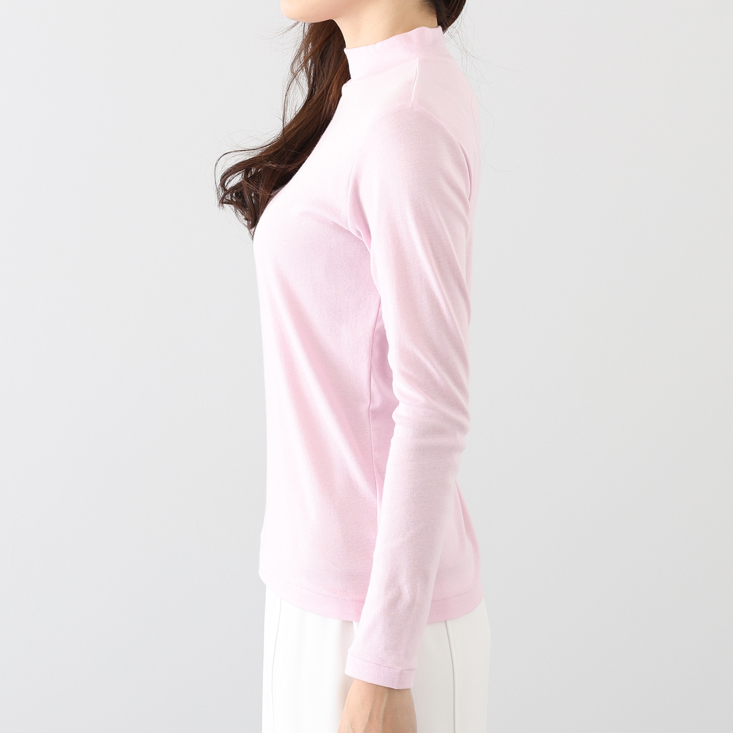 エイガールズ ＬＯＴＵＳシリーズ スビン綿混 マシュふわ（Ｒ） ハイネックプルオーバー