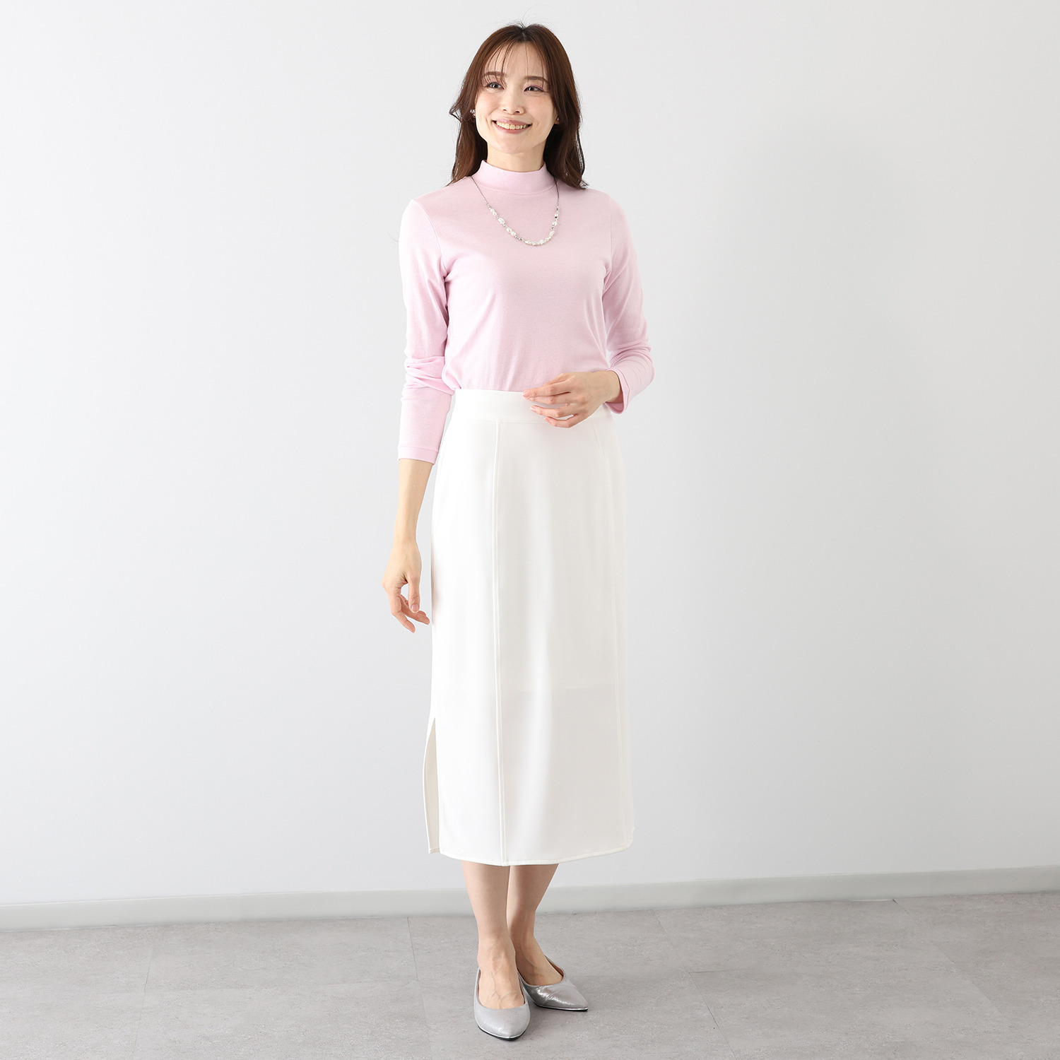 エイガールズ ＬＯＴＵＳシリーズ スビン綿混 マシュふわ（Ｒ） ハイネックプルオーバー