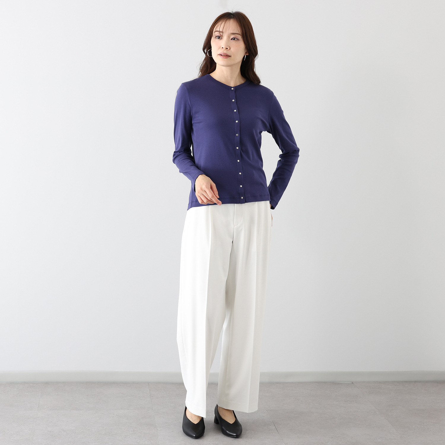 エイガールズ ＬＯＴＵＳシリーズ スビン綿混 マシュふわ（Ｒ） カーディガン