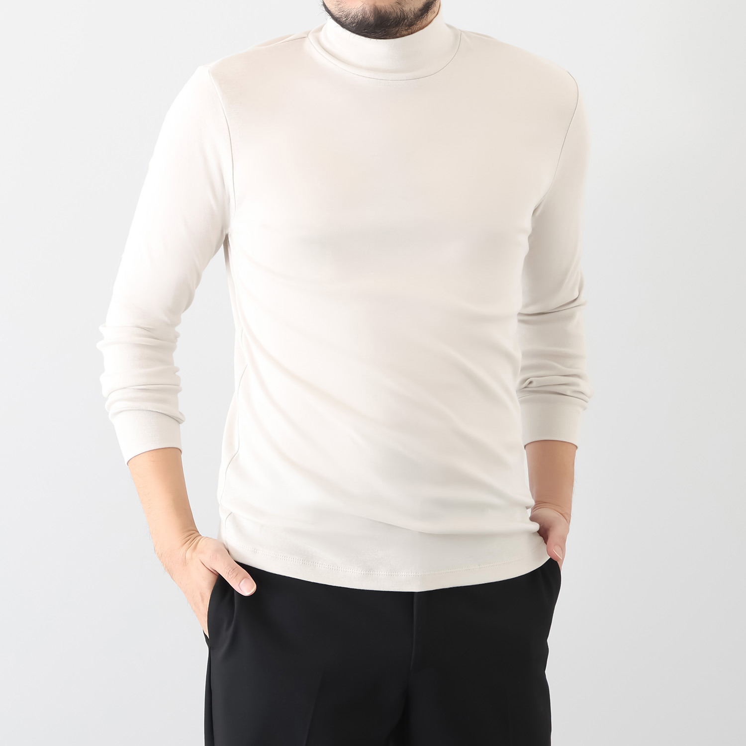 エイガールズ ＬＯＴＵＳシリーズ スビン綿混 マシュふわ（Ｒ） ハイネックプルオーバー ＜メンズ＞