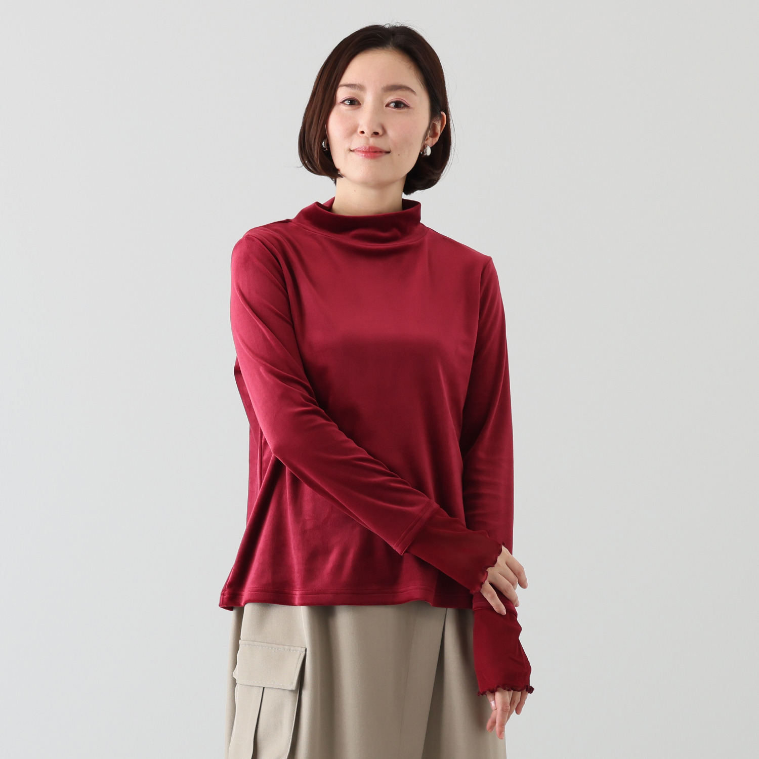 マチュート ベロアで華やぐ ドラマティック カットソープルオーバー